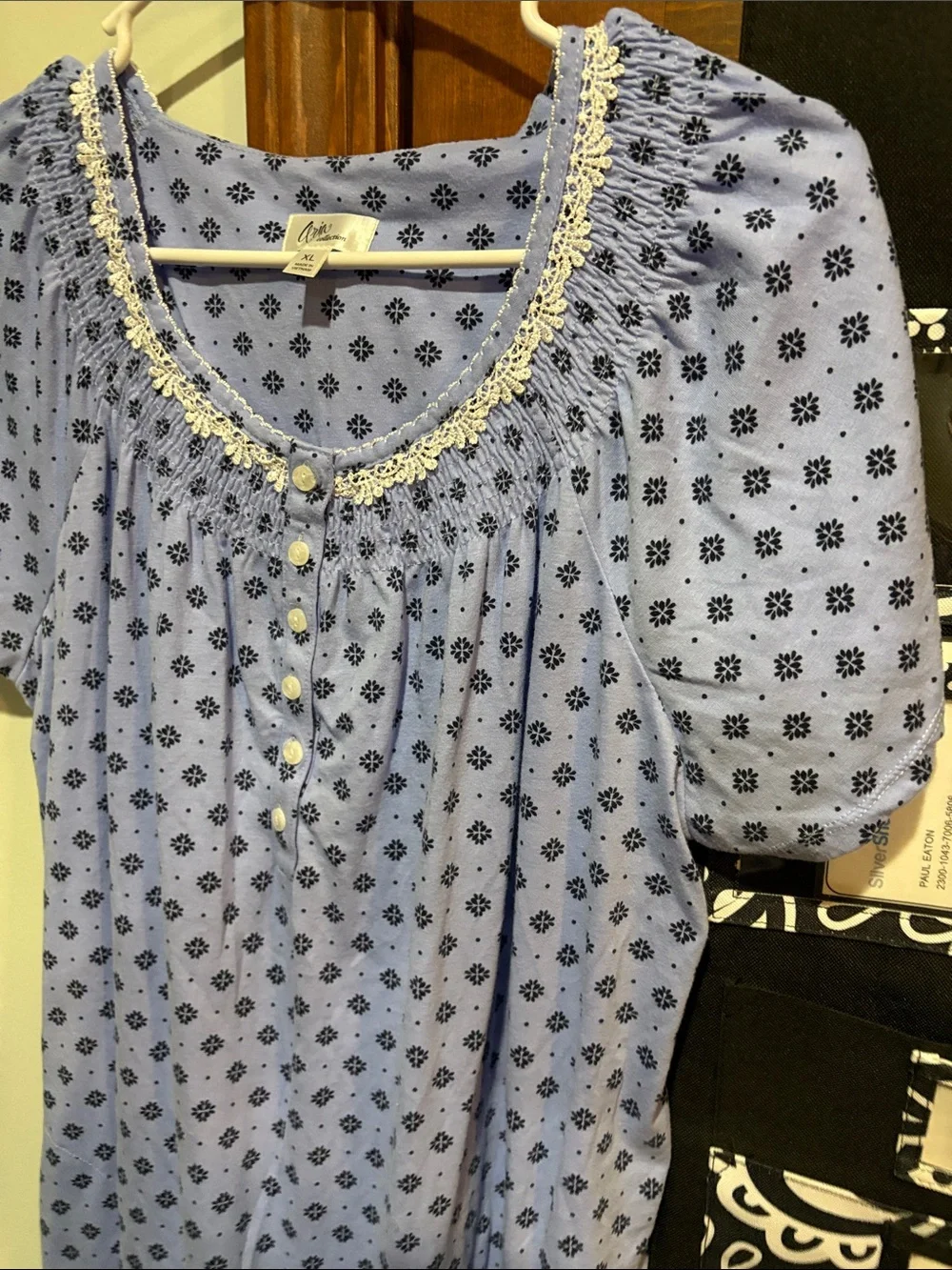 Women’s Lavender Floral Sleep Nightgown - Brand:Aria Collection XL